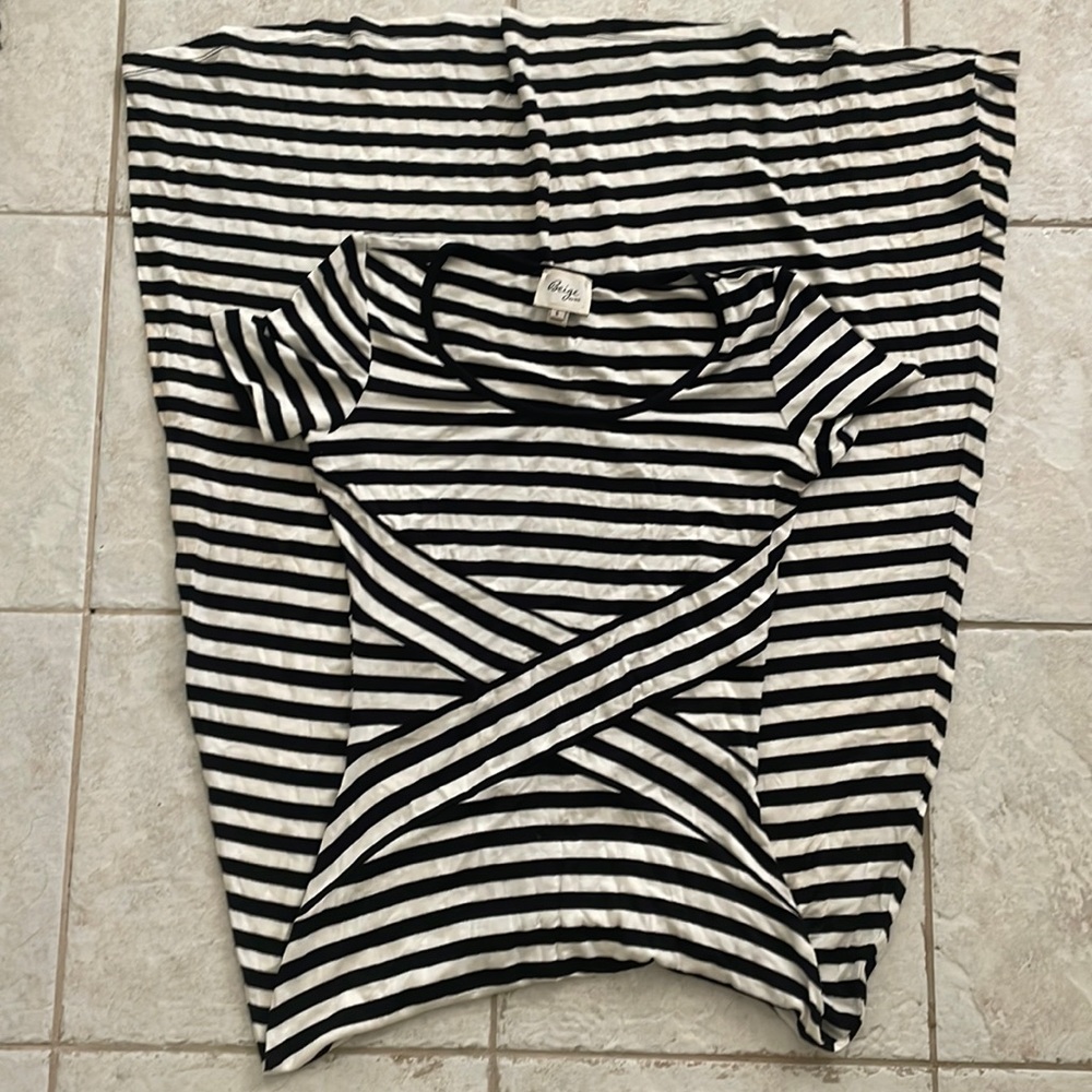 Black and white maxi dress